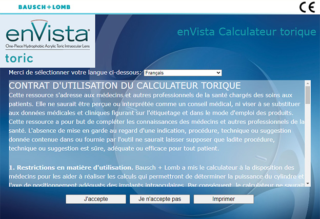 Calculateur enVistaMD torique